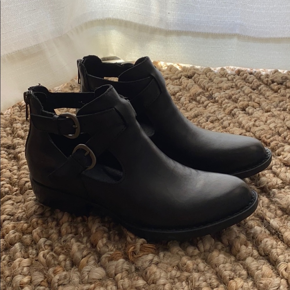 New Born black booties